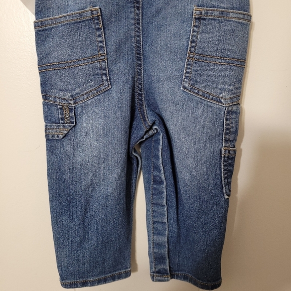 OshKosh B'gosh Denim Bib Dark Wash Overalls Size 12Months NWT - Picture 8 of 10